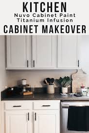 Oak cabinet painting questions answered. Kitchen Cabinet Makeover With Nuvo Cabinet Paint Moments With Mandi
