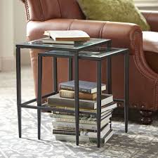 Harlan Glass Nesting Tables Glass Nesting Tables Nesting Tables Rustic Coffee Tables