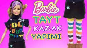 barbie oyuncak bebekler icin tayt ve kazak nasil yapilir oyuncak butigim youtube barbie barbie giysileri bebek oyuncaklari