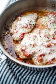 Get full nutrition facts and other common serving sizes of pork chop including 1 oz, with bone of and 1 cubic inch of boneless cooked. Skillet Pork Chops Pizzaiola Carrie S Experimental Kitchen