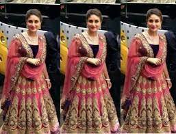 Fashion Glamour World Kareena Kapoor Bollywood Indian Celebrity Wear Designers Saree Indian Bridal Wear Kareena Kapoor Wedding Dress Bridal Lehenga Collection