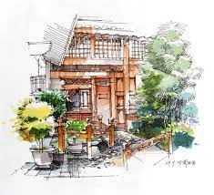 景观建筑手绘 周亚丽 美国室内设计中文网博客 house styles decor home decor