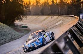 Alpine Renault A110 On The Banking At Montlhery Circuit Rally Car Custom Muscle Cars Renault Alpine