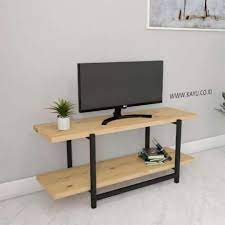 Dalam video ini dapat dilihat cara membuat meja tv minimalis / lemari tv dari multiplek dimensi : Meja Tv Industrial Kayu Pinus Jati Belanda Dan Besi Kotak Perabotan Rumah Di Carousell
