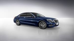 Blue 2013 Mercedes Benz S Class Town Car Service Mercedes Sedan Car