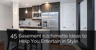 A wet/bar or kitchenette of modest size can cost between $1,000 and $5,000. 45 Basement Kitchenette Ideas To Help You Entertain In Style Luxury Home Remodeling Sebring Design Build