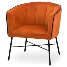 Accent chairs armchairs barstools bean bags dining chairs office chairs rocking chairs. Orange Velvet Tub Chair With Metal Frame Legs Mh19354 Ready To Buy Millmax Interiors Uk Living Room Dining Room Bedroom Chair