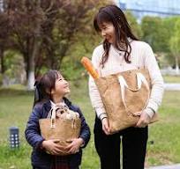 MORGIANA Washable Kraft Paper Bags, Rusable Shopping Tote Bag, Diaper Bag  Tote, Eco Market Bag Tote Bag