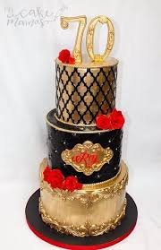 Black And Gold Birthday Cake For Him Gold And Black 70th Birthday Cake For That Extravagant Event Birthdaycakes Goldandblack 70thbirthdaycakes Extravagent Cake 70th Birthday Cake Perfect Cake