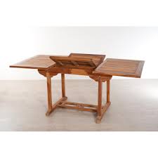 Blanc, gris, noir ou chêne dimensions : Table Rectangulaire Extensible 120 180 X 90 Cm En Teck Huile 3 Suisses