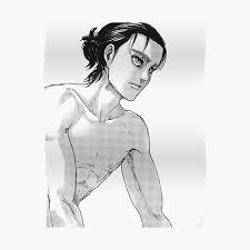 His complexion also seems somewhat tan. Eren Long Hair Posters Redbubble