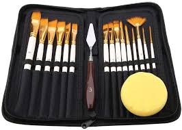 Check spelling or type a new query. Buy Nusense 17pcs Artist Paint Brush Set With Carrying Black Case Paint Knife Sponge For Watercolor Brush Oil Acrylic Drawing Painting Online Shop Stationery School Supplies On Carrefour Uae
