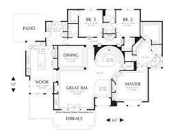 Image For Leavenworth Sloping Lot Plan With Spiral Staircase And Elevator Main Floor Plan House Plans Spiral Staircase Plan Contemporary House Plans