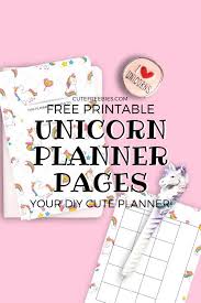 Free Unicorn Diy Printable Planner Cute Freebies For You Kids Planner Printable Planner Weekly Planner Free Printable