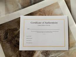 A smart certificate of authenticity connects an artwork's physical and digital identities. Limited Edition Art Print Certificate Of Authenticity Cards Etsy In 2021 Limited Edition Art Print Art Prints Giclee Art Print