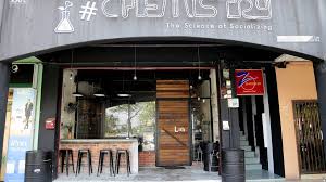 Set and a la carte menu is available for breakfast, lunch and dinner that offers your favourite delectable cuisines. Chemistry Cafe Lab Coffee Lab Cafe Themed Cafes
