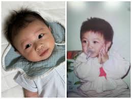 我的寶寶VS. 小時候的我🥹 K桑：一模一樣！！😳