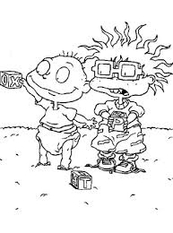 Sam's cool colors are coloring rugrats tommy and chuckie coloring page with markers | coloring pages for kids | learn how to color rugrats tommy and chuckie. Rugrats Coloring Page Rugrats Chuckie And Tommy All Kids Network