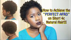 Fade for natural coiled hair. How To Achieve The Perfect Afro On Short 4c Natural Hair Mona B Youtube