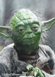 How to draw a realistic landscape, draw realistic mountains. Yoda Colored Pencil Drawing The Artwork Of John Dibiase