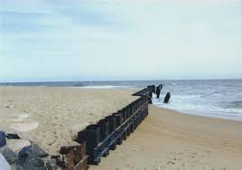 Groin top surface elevation is approximately equal to the mean high tide line or lower, and the slope of seaward groin surface can be about 1% (yan and liang groin group and sediment transportation. Groins At Cape Hatteras Ncpedia