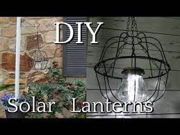 1411 Diy Dollar Tree Solar Hanging Lanterns Summer Outdoor Decor Ideas Youtube Solar Hanging Lanterns Diy Solar Lanterns Solar Lights Diy