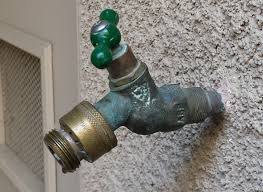 Outdoor water spigots typically go years without servicing until, eventually, water begins continually spraying from the handle or dripping from the spout, and you have no choice but to make. Leaky Outdoor Faucet When Using Spray Nozzle Home Improvement Stack Exchange