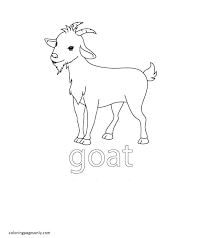 Goat printables coloring pages are a fun way for kids of all ages to develop creativity, focus, motor skills and color recognition. Goat Farm Coloring Pages Farm Animal Coloring Pages Coloring Pages For Kids And Adults