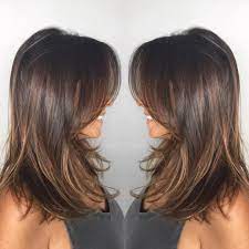 Medium layers are perfect for thicker haired ladies or women with naturally wavy hair. Darkashbrown Midlength Layers Wispy Hair Withdark Ash Brown Mid Length Hair With Wispy Layers Haircuts For Medium Hair Haircuts For Long Hair Hair Styles