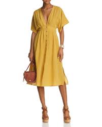 Lost And Wander V Neck Midi Dress
