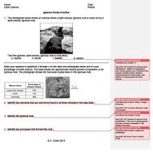 Worksheet Igneous Rocks 2 Editable With Answers Explained Earth Science Igneous Igneous Rock