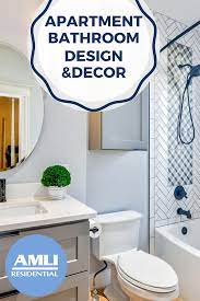 Rental Bathroom Decor Ideas In 2021 Small Apartment Bathroom Bathroom Decor Apartment Small Apartment Bathroom Design