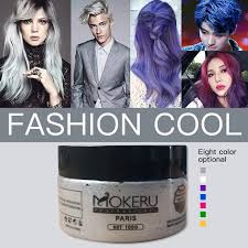 Mokeru Natural Unisex Diy Hair Color Wax Mud Dye Cream Temporary Hair Clay Wax Dye Paint For Hair Styling Molding Gel Buy Hair Mousse Wax Hair Color Cream Hair Color Wax Product On