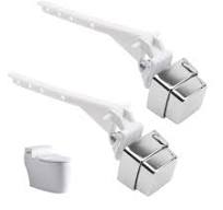 Rrina 2Pcs Push Button Toilet Flush Lever Handle, Universal Side Mount  Toilet Trip Lever Tank Flush Lever - Amazon.com