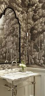 Get inspired to create a bath of your guests' dreams! Bathroom Wallpaper Classics Atticmag