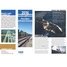 The american society of civil engineers gave the nation's roads a d grade in their latest infrastructure report card. Asce S 2016 Florida Infrastructure Report Card Florida Board Of Professional Engineers