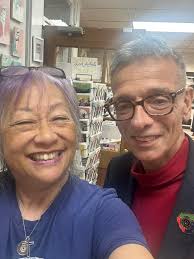 Thanks Mario Casciano for coming by the Manasquan exhibition. We get to  toast and celebrate Fred Seaman's birthday from NJ!