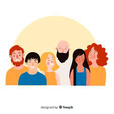 Baixe Grupo Multirracial De Pessoas Felizes Sorrindo Gratuitamente People Illustration Happy People Book Page Art