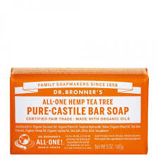 Pure bar soap company creates cold process soap and bath products with organic oils and botanicals. Dr Bronners Tea Tree Pure Castile Soap Bar 140g Skin Care Loverte