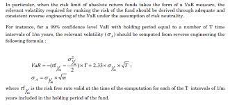 Var measures the potential loss that could happen in an investment portfolio over a period of time. What Does This Formula To Derive Annualized Volatility From Var Mean Quantitative Finance Stack Exchange