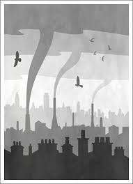 Atmosferisch Perspectief Landscapecollage Perspective Art Monochromatic Paintings Value In Art