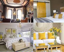 Yellow Grey Color Palate Bedroom Inspirations Simple Decor Home Decor