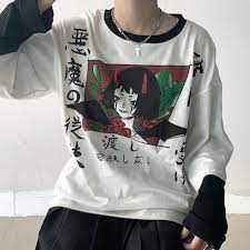 Free delivery and returns on ebay plus items for plus members. Gothic Anime Long Sleeve T Shirt Quteshop Anime Inspired Outfits Clothes Aesthetic Clothes
