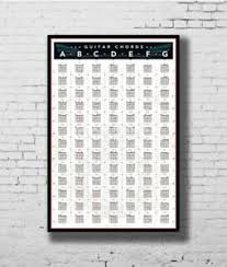 Details About Hot Gift Poster Guitar Chords Chart By Key Music Printbig 40x27 30 36x24 F 791