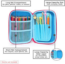 Hh Family Llama Unicorn Pencil Case For Girls Hardtop Zipper Pouch With Compartments And 2 Pcs Fur In 2020 Unicorn Pencil Case Pencil Cases For Girls Diy Pencil Case