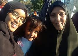 Eid with my daughter and granddaughter