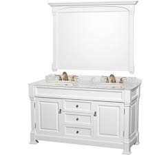 The right bathroom vanity can turn an outdated bathroom into a dream bathroom. Andover 60 Traditional Bathroom Double Vanity Set By Wyndham Collection White Free Shipping Modern Bathroom