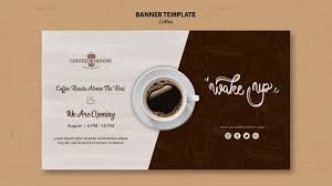 Pengantar karya tugas akhir perancangan media promosi melalui. Coffee Banner Images Free Vectors Stock Photos Psd