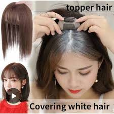 Hair Topper Toupee Lazada EWYT Hair Toupee For Men Bangs Hair Wig Piece  Trimmable Adhesive