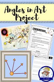 Angles In Art Project Art Lessons Elementary Math Art Art Integration Lessons